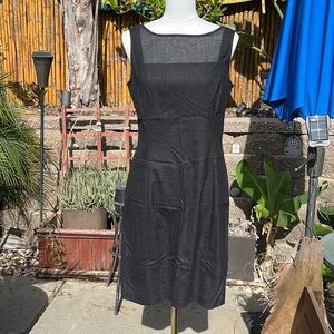 YL by Yair Charcoal Grey or Black Sleeveless Dress
